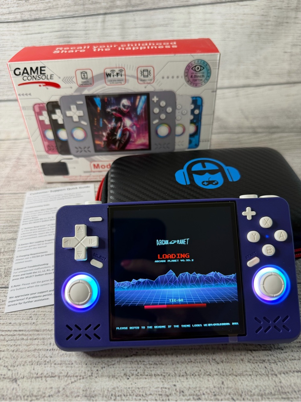 Handheld Retro Game Console - Purple